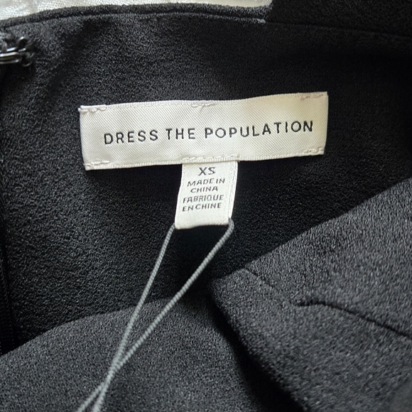 *NWT* "Dress the Population" Nicole Sweetheart Neck Cocktail Dress - Picture 10 of 11